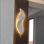 لوستر مدرن دیواری طرح پر